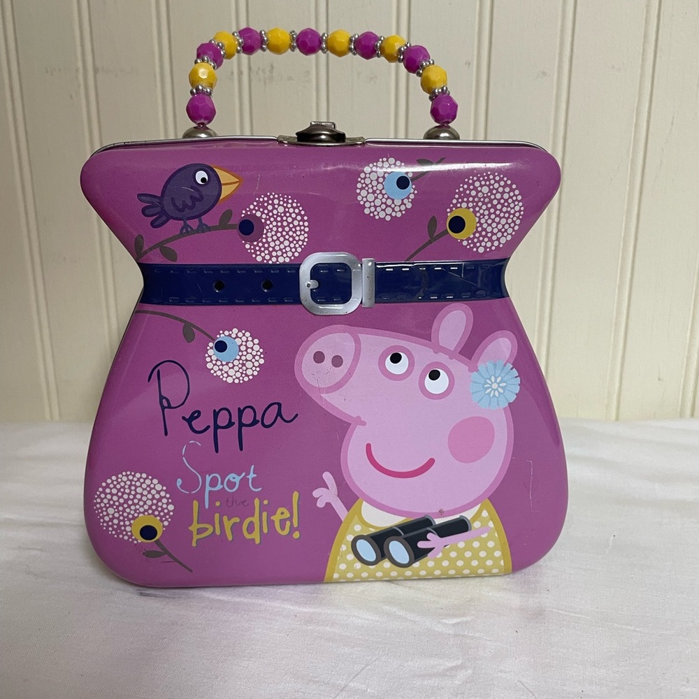 Peppa Pig Purple Handbag Tin